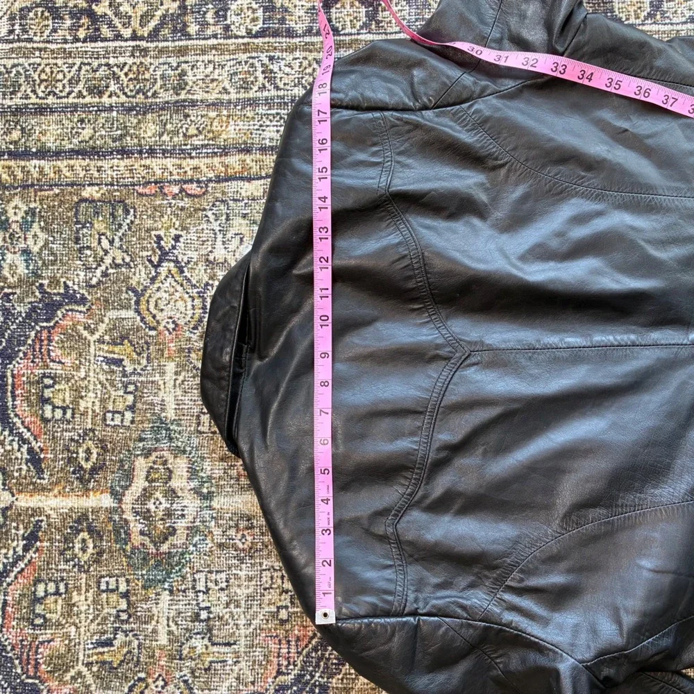 Pioneer Wear Albuquerque Vintage‎ Black Genuine Leather Western Blazer Jacket 42